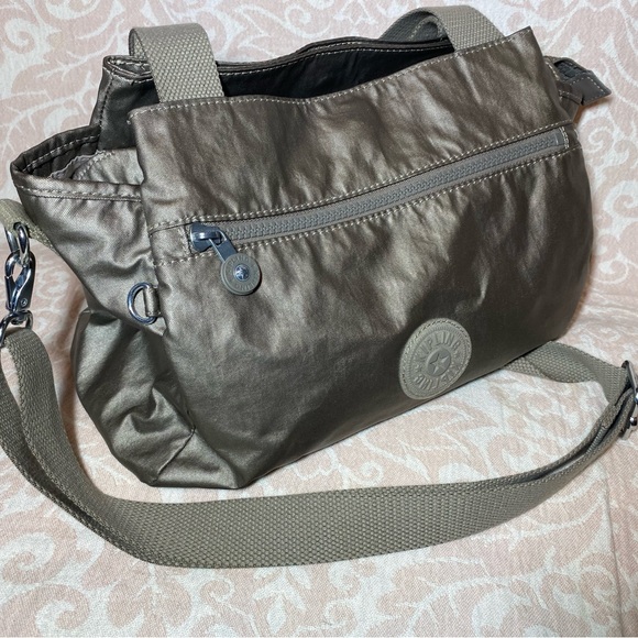 Kipling Metallic Pewter Elysia Bag - Picture 3 of 16